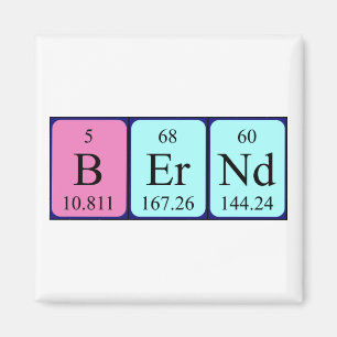 Bernd periodieke table name magnet