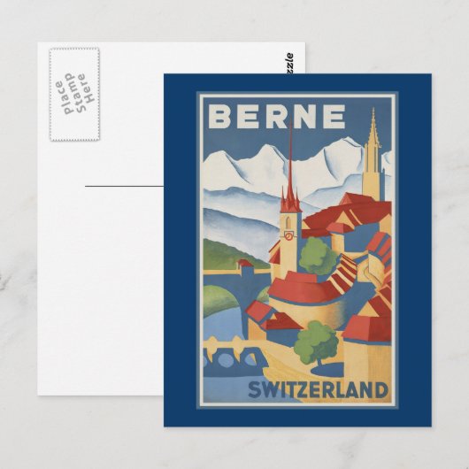 Berne Zwitserland Briefkaart (Voorkant / Achterkant)