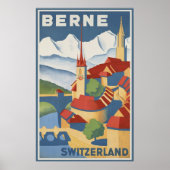 Berne Zwitserland Poster (Voorkant)