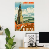 Berne, Zwitserland, reisposter Poster (Thuiskantoor)