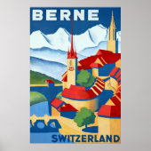Berne ~ Zwitserland ~ Zwitsers reisposter Poster (Voorkant)
