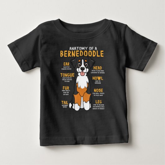 Bernedole Anatomy Funny Dog mam Papa Cute Gift (Voorkant)