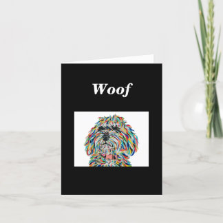 Bernedole Dog Blank Note Kaart