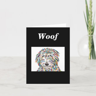 Bernedole Dog Blank Note Kaart