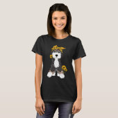 Bernedole Dog met zonnebloemen T-shirt (Voorkant volledig)