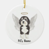 Bernedole Dog Sympathie Memorial Keramisch Ornament (Voorkant)