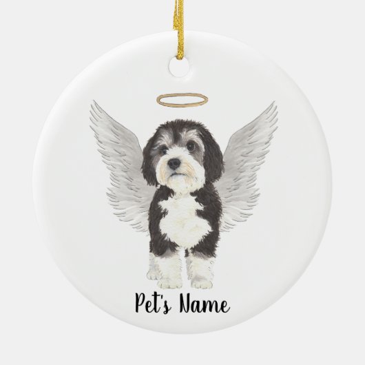 Bernedole Dog Sympathie Memorial Keramisch Ornament (Achterkant)