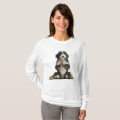 Bernedole Dog Yoga Shirt Dog mam werkout (Voorkant volledig)