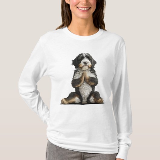 Bernedole Dog Yoga Shirt Dog mam werkout (Voorkant)