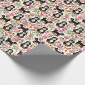 Bernedole Floral Dog Cadeaupapier (Hoek)