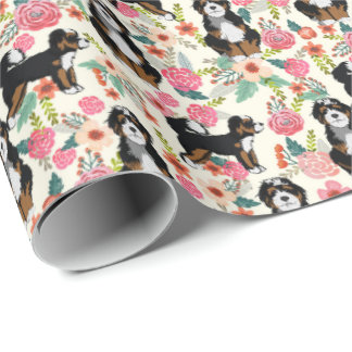 Bernedole Floral Dog Cadeaupapier