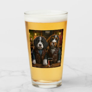 Bernedole, Goldendoedle, cadeau voor labradoodle-h Glas