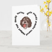 Bernedole Hondenliefhebber Bernedole Mam Dog Papa Kaart (Gele Bloem)