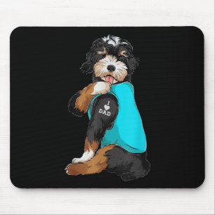 Bernedole I Love Dad Tattoo Apparel, Dog Dad Gif Muismat