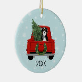 Bernedole kersthond keramisch ornament (Rechts)
