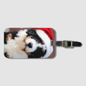 Bernedole Kerstmis Bagagelabel (Voorkant (horizontaal))