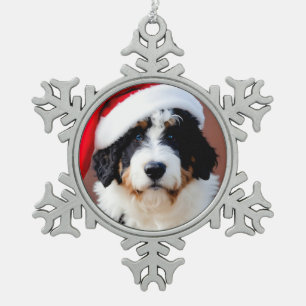 Bernedole Kerstmis Tin Sneeuwvlok Ornament
