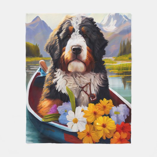 Bernedole op een peddel: een Schilderachtig avontu Fleece Deken (Voorkant)