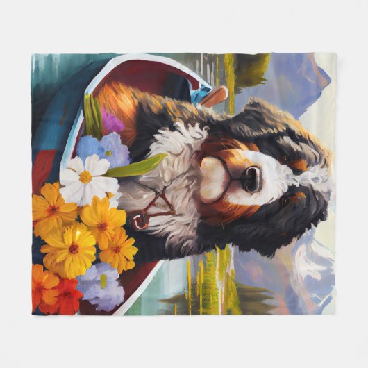 Bernedole op een peddel: een Schilderachtig avontu Fleece Deken (Voorkant (Horizontaal))