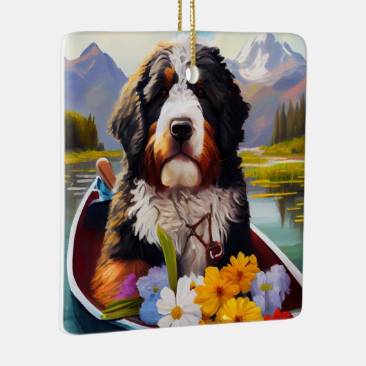 Bernedole op een peddel: een Schilderachtig avontu Keramisch Ornament (Rechts)