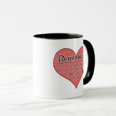 Bernedole Paw Prints Dog Humor Mok (Voorkant rechts)
