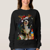 Bernedole Reindeer kerstlammeren Funny Dog Xm Trui (Voorkant)