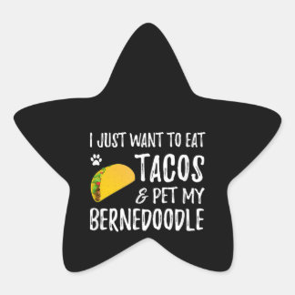 Bernedole Taco Lover Cinco De Mayo Dog mama Ster Sticker