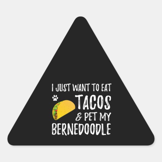Bernedole Taco Lover Cinco De Mayo Dog mama Sticker (Voorkant)