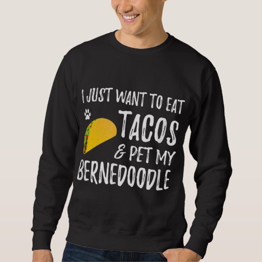 Bernedole Taco Lover Cinco de Mayo Dog mama Trui (Voorkant)