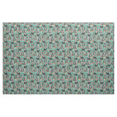 Bernedole vintage florals turquoise stof (Fat Quarter)
