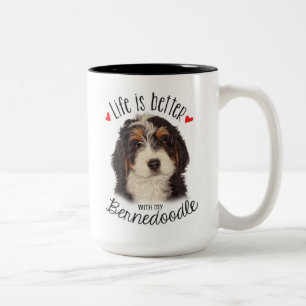 Bernedoodle 2 tone 15oz Mok