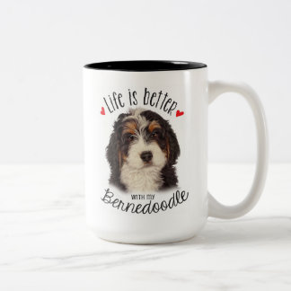 Bernedoodle 2 tone 15oz Mok