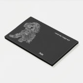 Bernedoodle Abstract Art Hondennaam Post-it® Notes (Schuin)