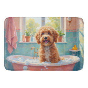 Bernedoodle badtijd Cute badkamerdecor Badmat