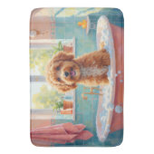 Bernedoodle badtijd Cute badkamerdecor Badmat (Voorkant Verticaal)