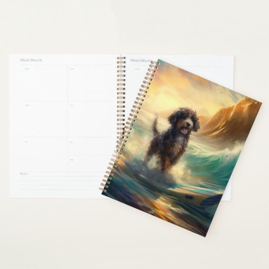 Bernedoodle Beach Surfschilderij Planner (Display)