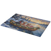 Bernedoodle Christmas Boat Holiday Snijplank (Hoek)