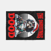 Bernedoodle Christmas Dog Breed The Christmas Dood Fleece Deken (Voorkant (Horizontaal))