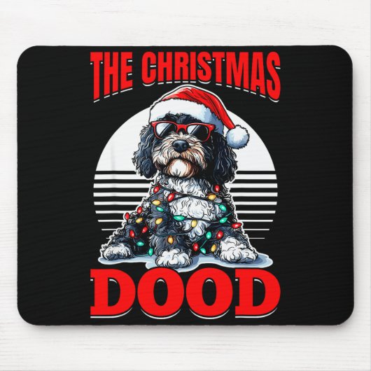 Bernedoodle Christmas Dog Breed The Christmas Dood Muismat (Voorkant)