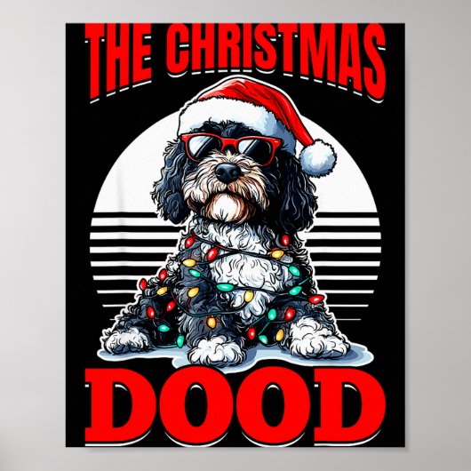Bernedoodle Christmas Dog Breed The Christmas Dood Poster (Voorkant)