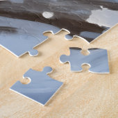 Bernedoodle Christmas Red Truck Holiday Legpuzzel (Zijkant)