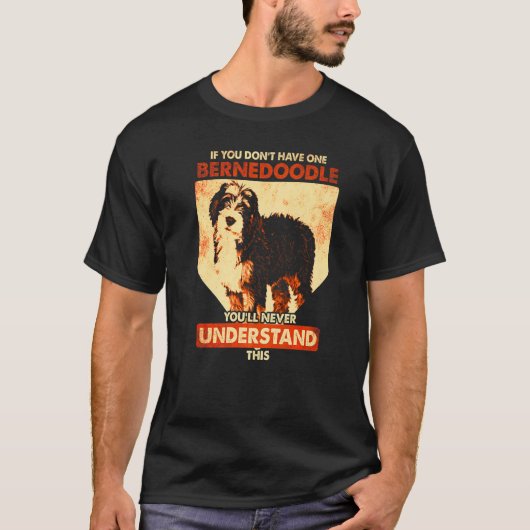 Bernedoodle Dog Bernedoodle 4 T-shirt (Voorkant)
