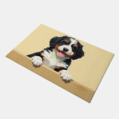 Bernedoodle Dog Doormat Art Deurmat (Schuin)