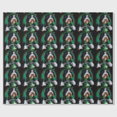 Bernedoodle Dog fiets St. Patrick's Day Cadeaupapier (Vlak)