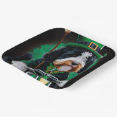 Bernedoodle Dog fiets St. Patrick's Day Papieren Bordje (Gebogen)