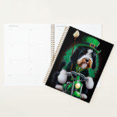 Bernedoodle Dog fiets St. Patrick's Day Planner (Display)