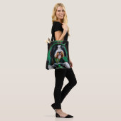 Bernedoodle Dog fiets St. Patrick's Day Tote Bag (Op model)