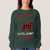 Bernedoodle Dog Gifts This Is My Dog Pajama Ugly C Trui (Voorkant)