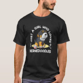 Bernedoodle Dog With Stuffed Animal T-shirt (Voorkant)