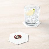 Bernedoodle Dog Xmas Doodle Dood Schattige Christm Kartonnen Onderzetters (Insitu)